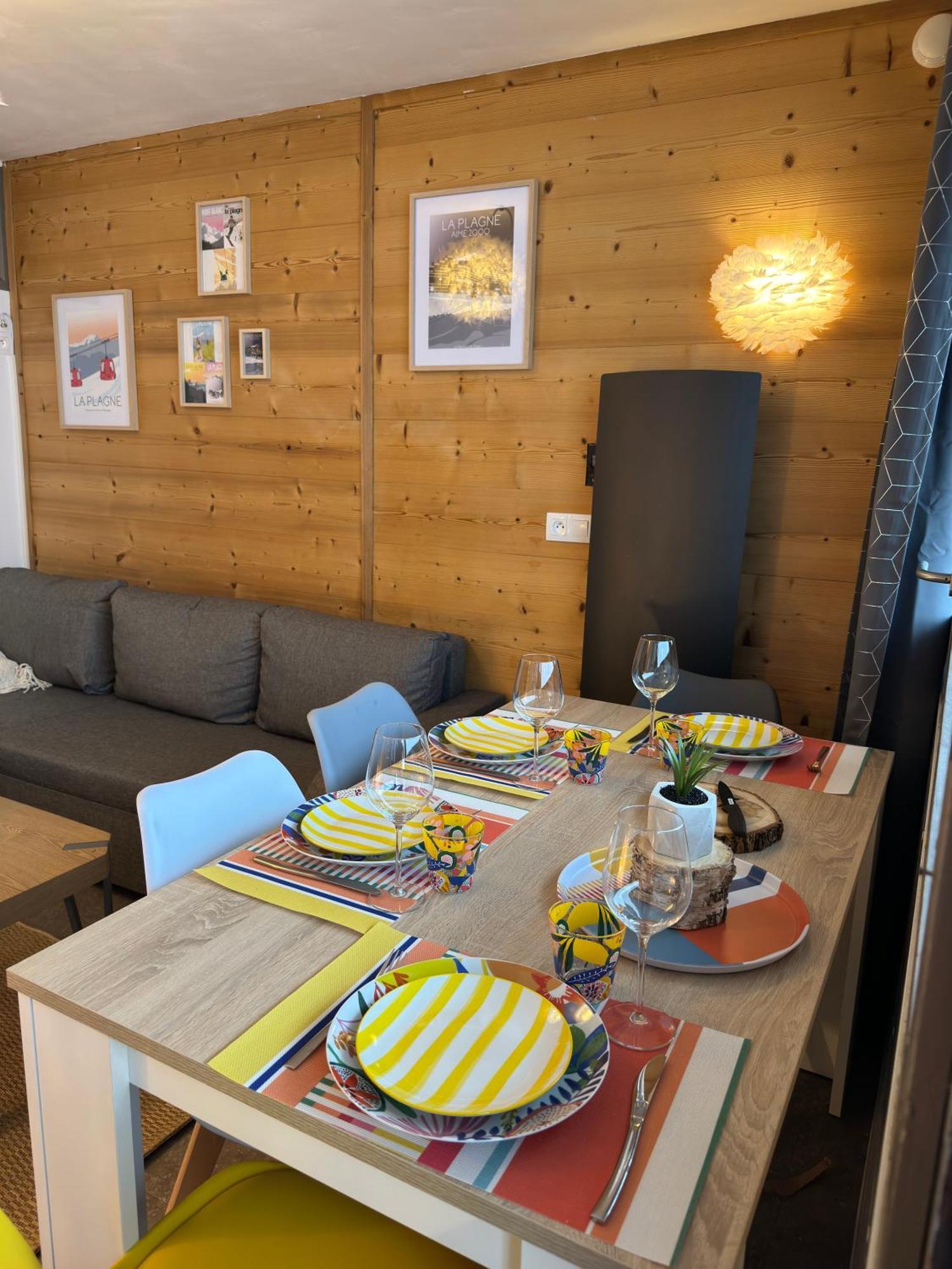 Paquebot Des Neiges - Appartement 4 Personnes - Vue Mont Blanc La Plagne Exterior foto